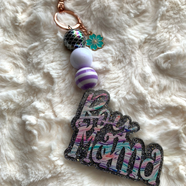COLORFUL BOY MAMA ACRYLIC KEYCHAIN & BAG CHARM