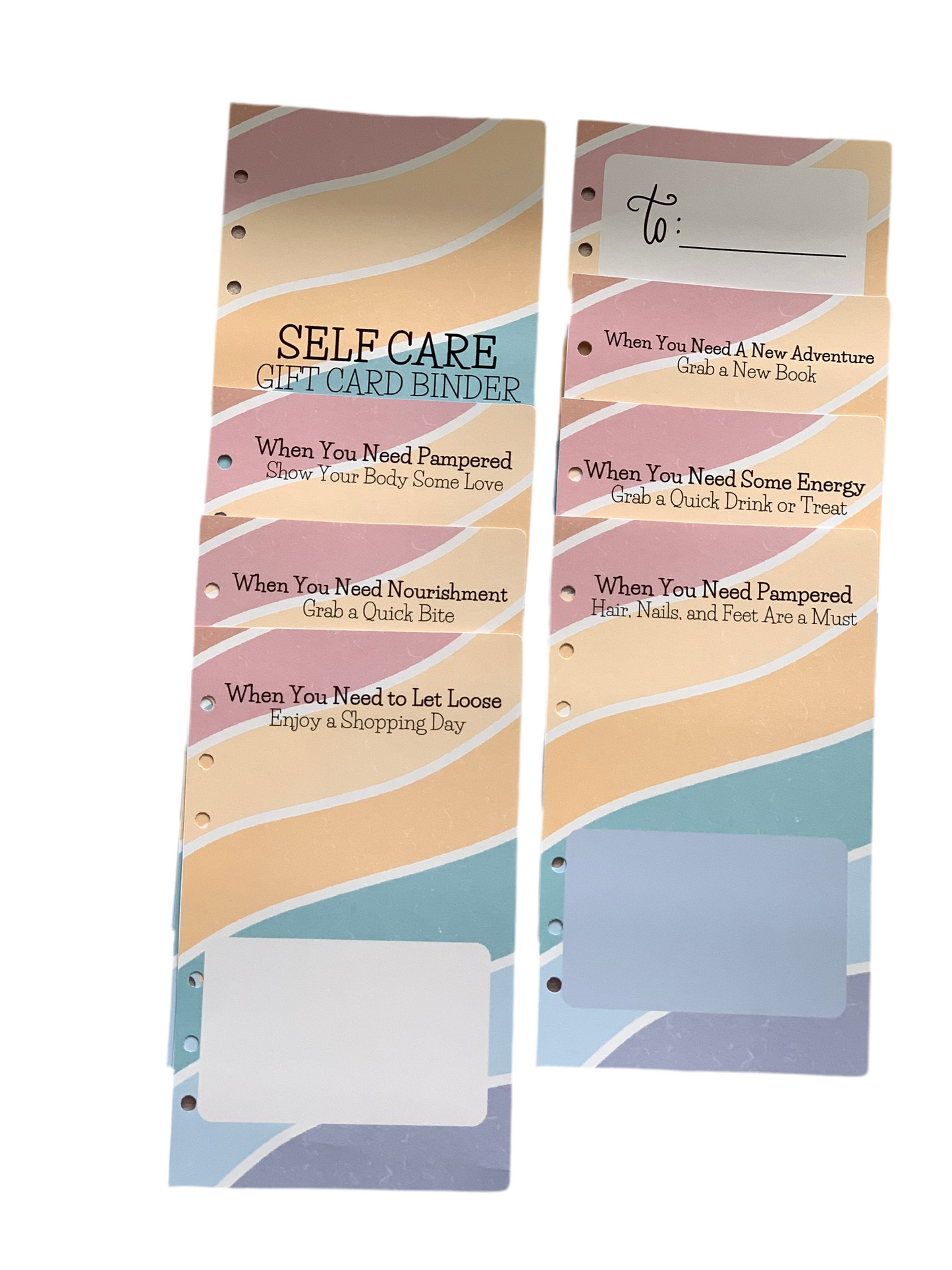 GIFT CARD BOOK, BINDER SETS