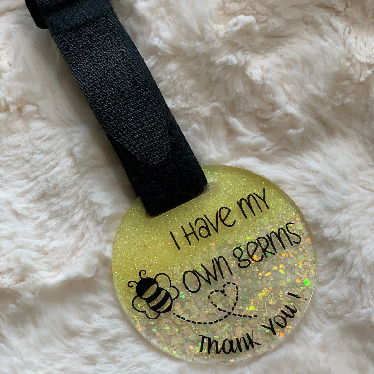 ACRYLIC BUMBLEBEE PLEASE DON’T TOUCH BABY GERM TAG