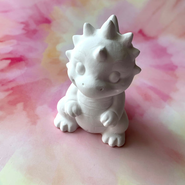 PAINT YOUR OWN BABY DINOSAUR CERAMIC KIT, DIY POTTERY PAINTING ACTIVITY FOR KIDS AND ADULTS