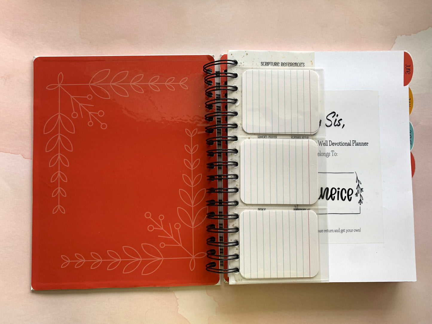 T.S.W DEVOTIONAL PLANNER