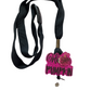 PURPLE & BLACK HI PUMPKIN ACRYLIC I.D BADGE REEL