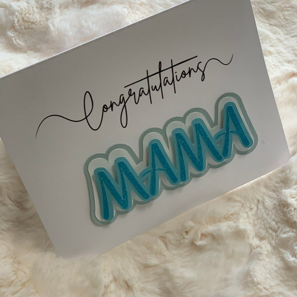 A2 SIZE CONGRADULATIONS MAMA CARD
