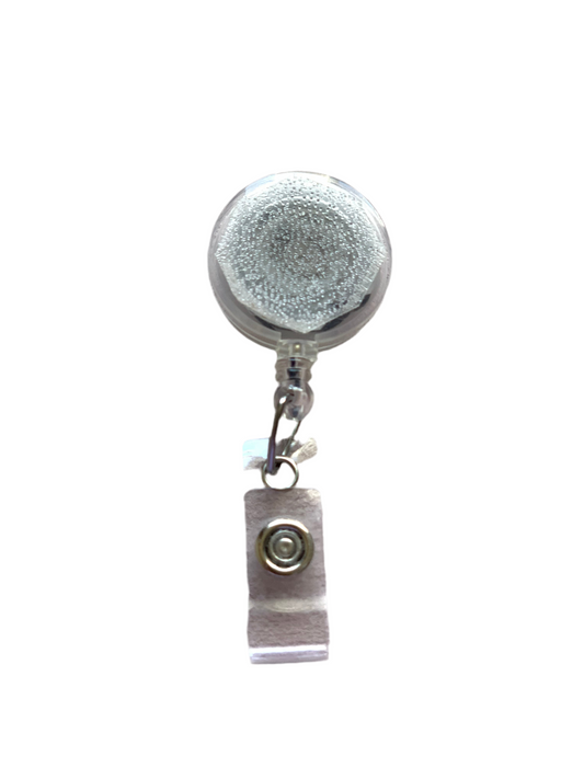 CLEAR RETRACTABLE BELT CLIP I.D. BADGE REEL