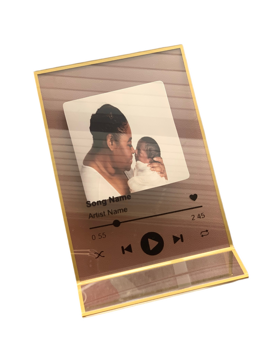 PERSONALIZED PLAYLIST SONG PICTURE FRAME