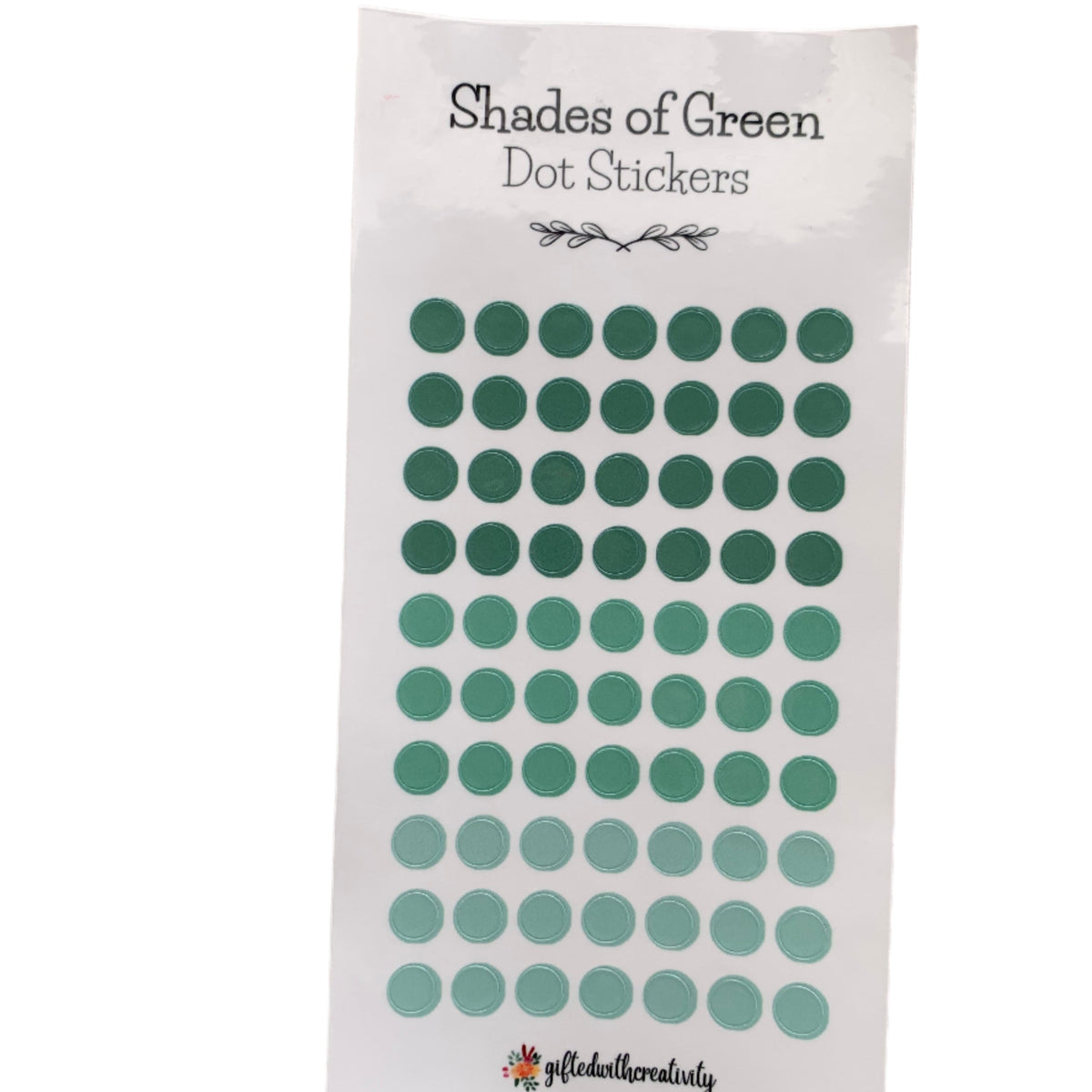 COLORED DOT STICKER SHEET