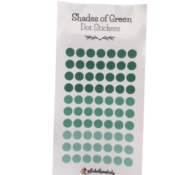 COLORED DOT STICKER SHEET