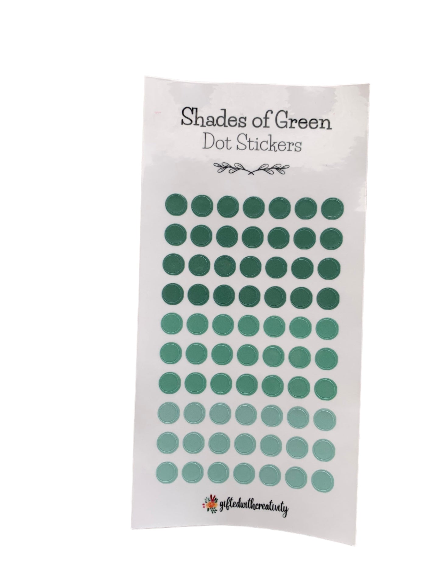 COLORED DOT STICKER SHEETS