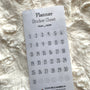 CLEAR NUMBER STICKER SHEETS