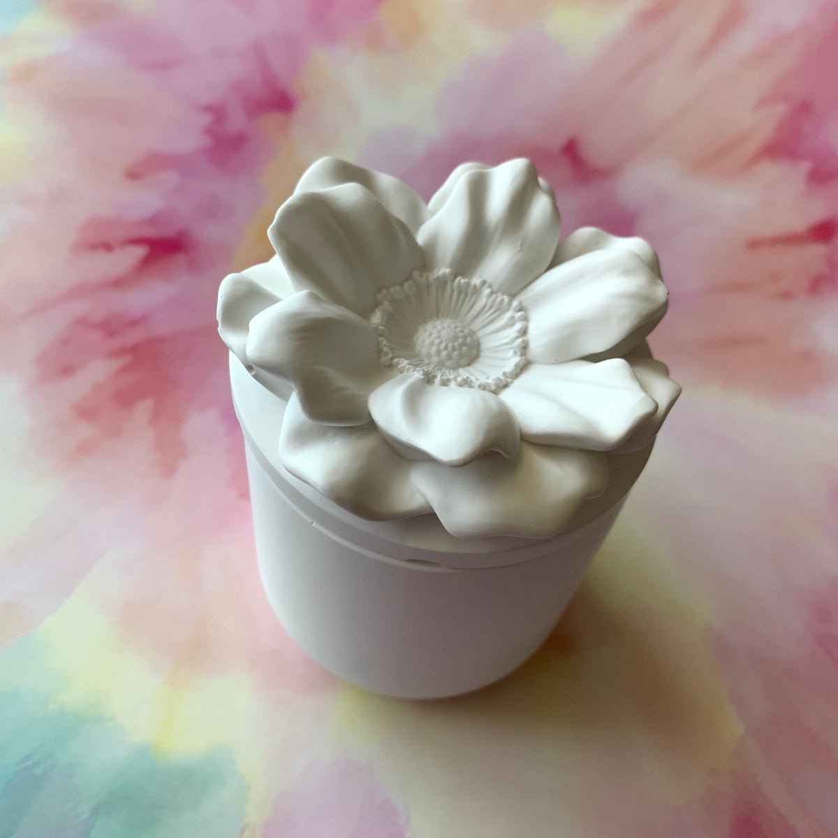 PAINT YOUR OWN STORAGE JAR WITH FLOWER LID CERAMIC KIT, DIY POTTERY PAINTING ACTIVITY FOR KIDS AND ADULTS