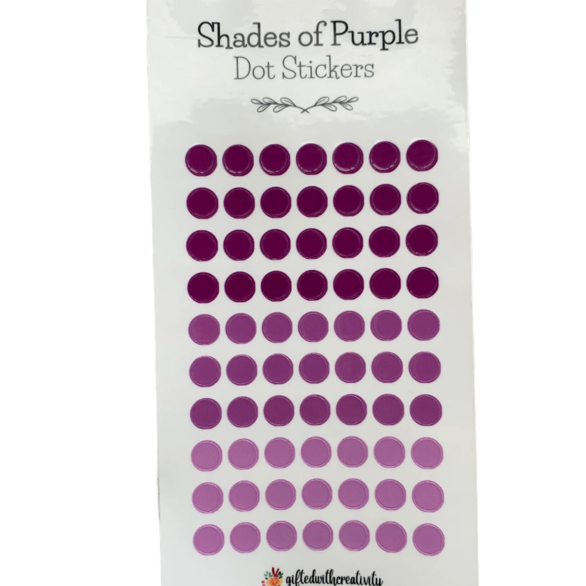 COLORED DOT STICKER SHEET