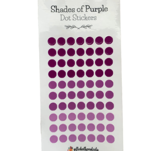 COLORED DOT STICKER SHEET