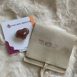 STRAWBERRY CHUBBY STONE POCKET HEART