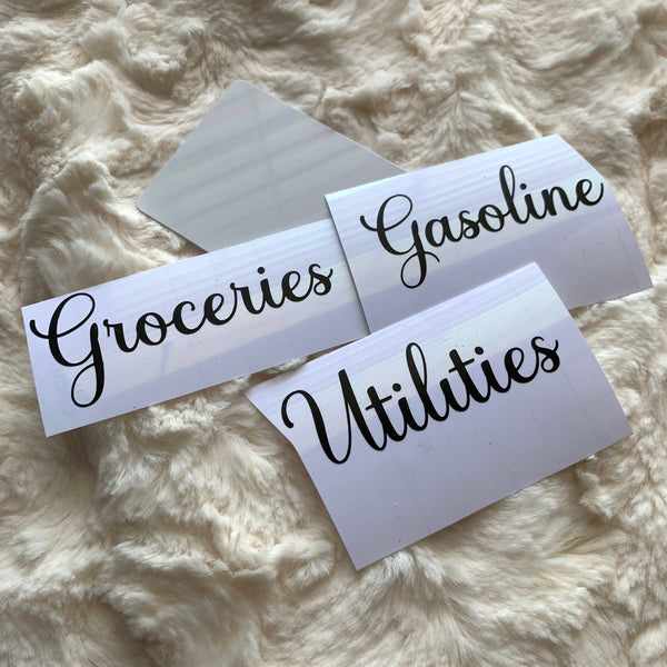 CUSTOM TEXT VINYL LABEL