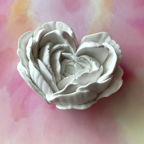 PAINT YOUR OWN HEART ROSE CERAMIC KIT, DIY POTTERY PAINTING ACTIVITY FOR KIDS AND ADULTS