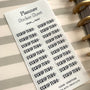 SCRIPT " SCRIPTURE"  PLANNER STICKER SHEET