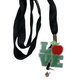 GREEN & RED LOVE TEACHING ACRYLIC I.D BADGE REEL