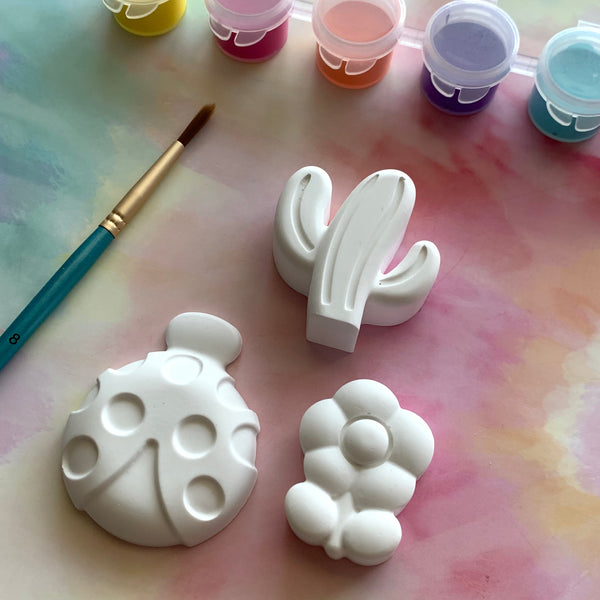 PAINT YOUR OWN NATURE SET CERAMIC KIT, DIY POTTERY PAINTING ACTIVITY FOR KIDS AND ADULTS