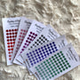COLORED DOT STICKER SHEET