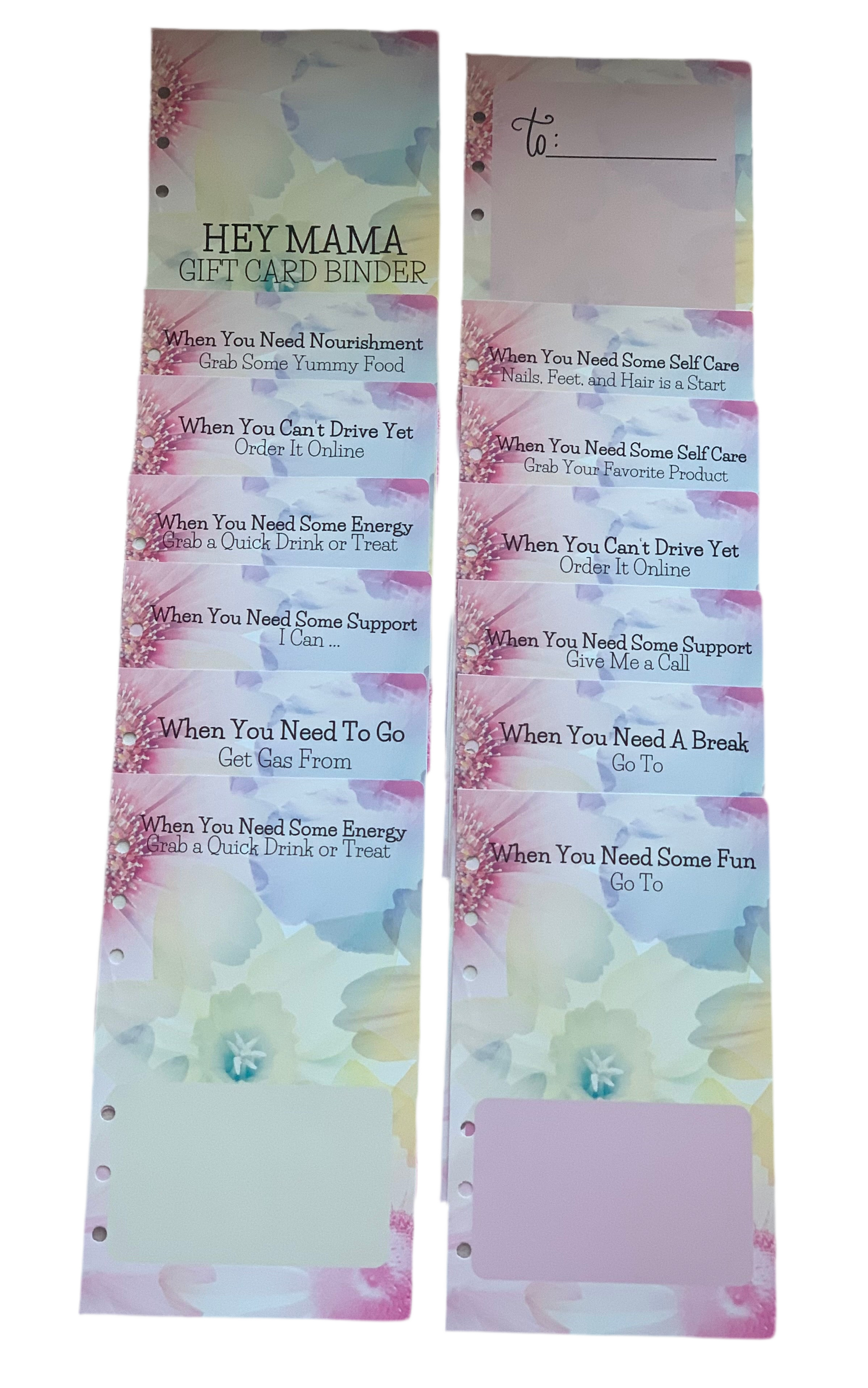 gift card binder GIFT CARD BOOK, BINDER SETS – Gifted.With.Creativity