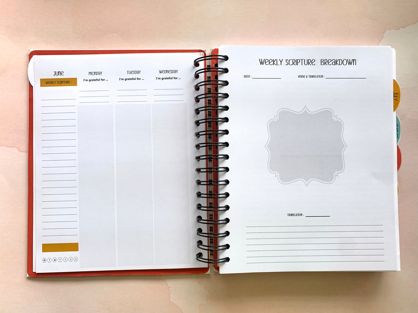 T.S.W DEVOTIONAL PLANNER