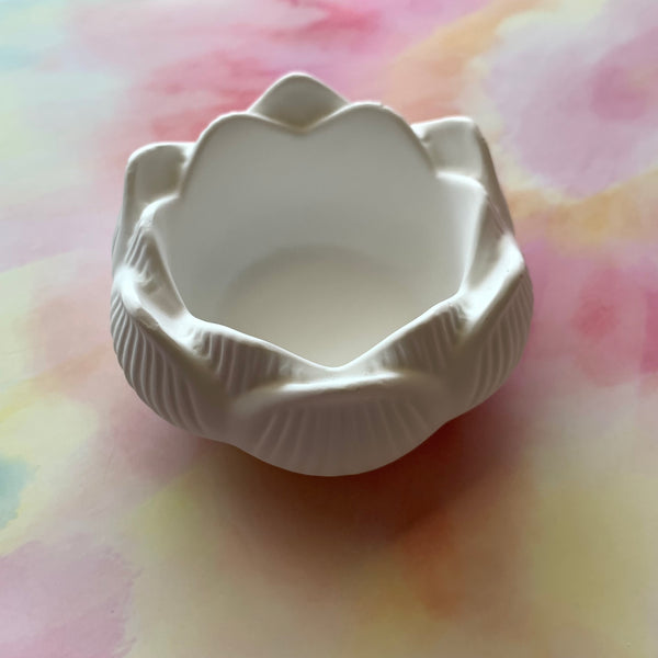 PAINT YOUR OWN LOTUS FLOWER STORAGE BOWL CERAMIC KIT, DIY POTTERY PAINTING ACTIVITY FOR KIDS AND ADULTS