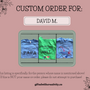 DAVID'S CUSTOM T- SHIRT ORDER