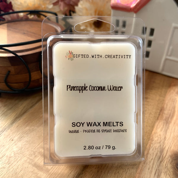 PINEAPPLE AND COCONUT WATER SOY WAX MELTS