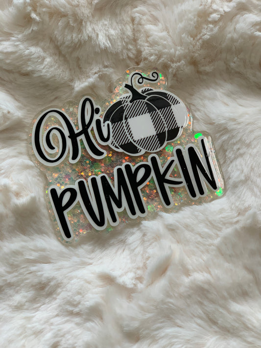 HI PUMPKIN ACRYLIC MAGNET