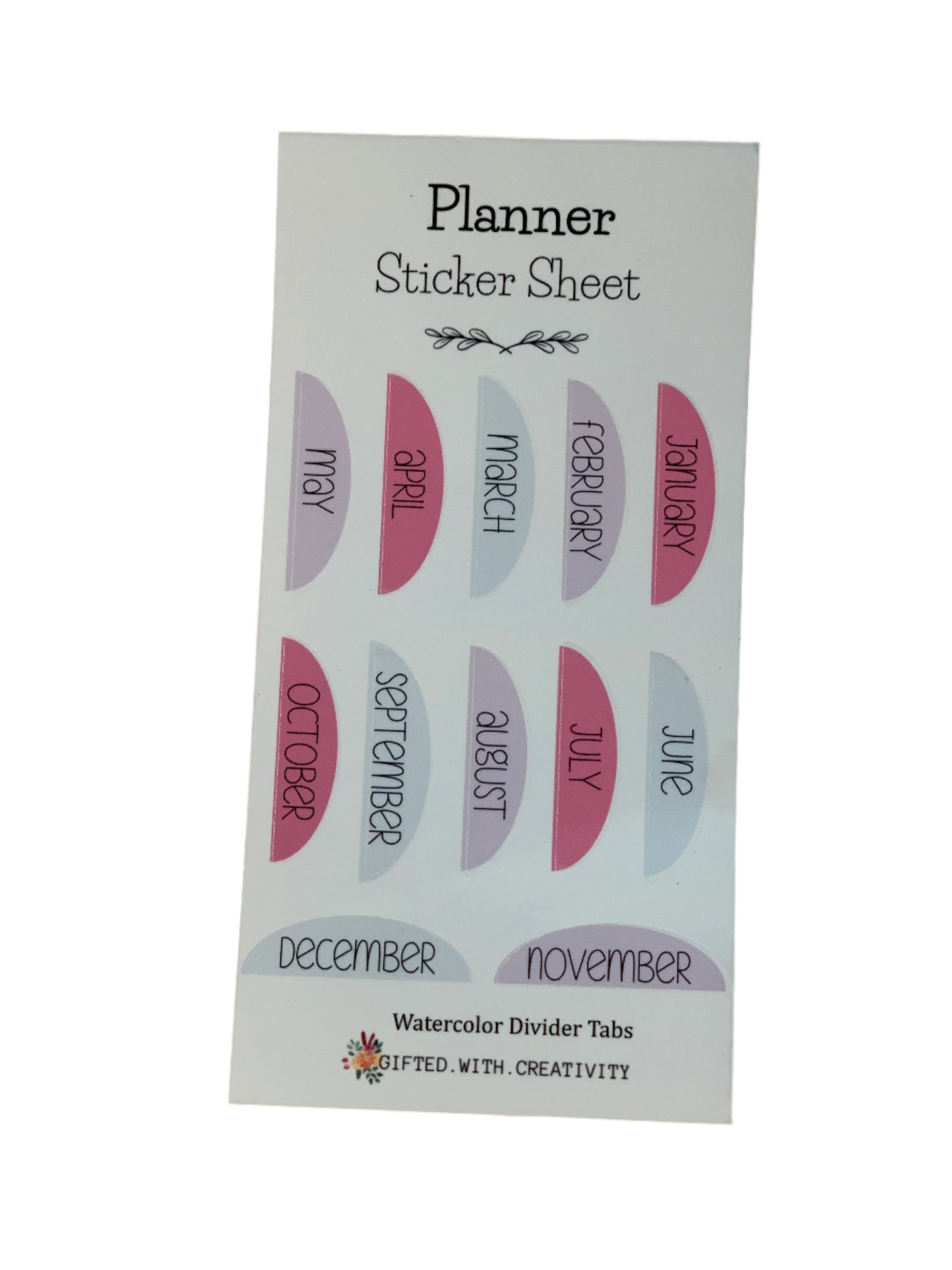 T.S.W DEVOTIONAL PLANNER DIVIDER TAB STICKER SHEET