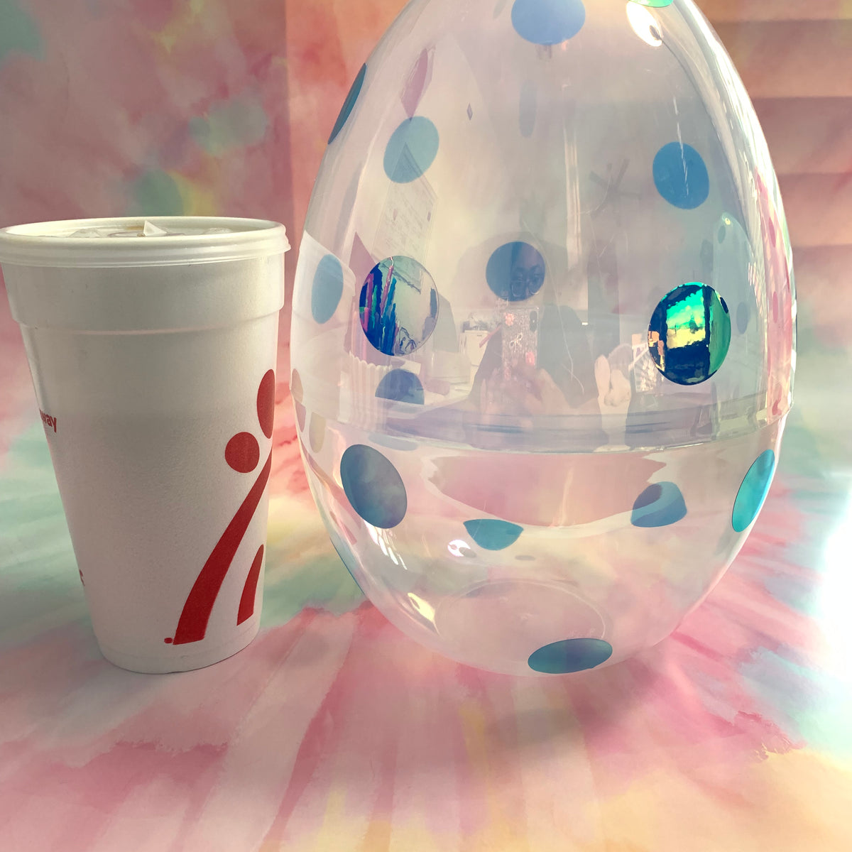 Jumbo Personalized Iridescent Fillable Easter Egg