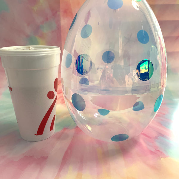 Jumbo Personalized Iridescent Fillable Easter Egg