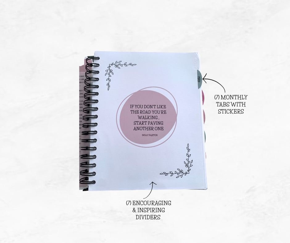 TIME.SPENT.WELL FLORAL MAUVE UNDATED CHRISTIAN PLANNER