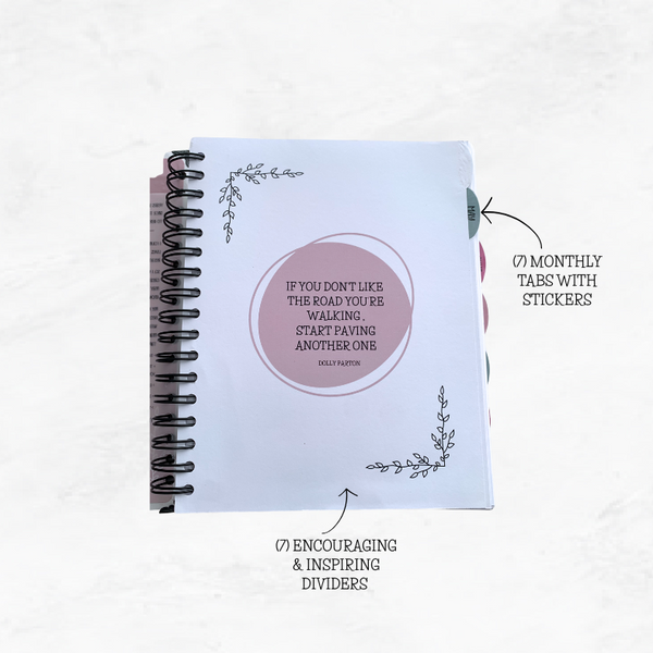 TIME.SPENT.WELL FLORAL MAUVE UNDATED CHRISTIAN PLANNER