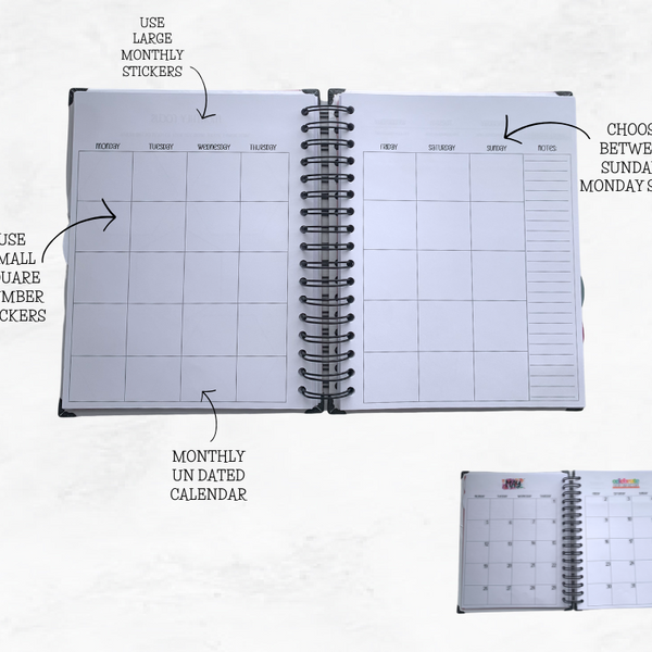 TIME.SPENT.WELL FLORAL MAUVE UNDATED CHRISTIAN PLANNER