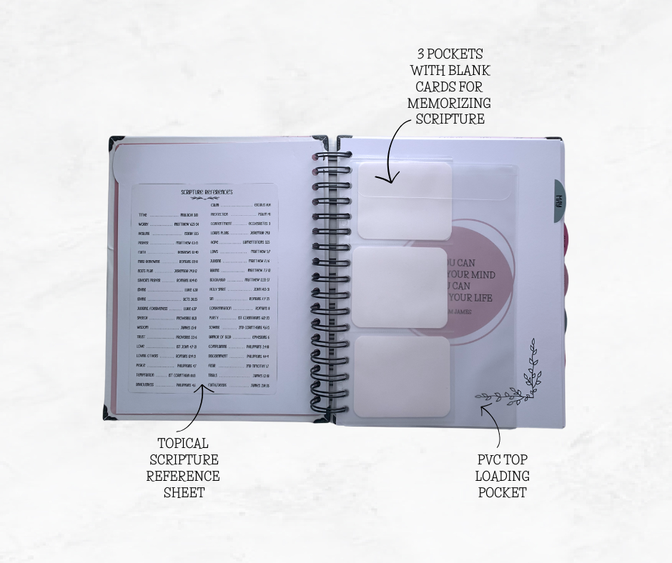 TIME.SPENT.WELL FLORAL MAUVE UNDATED CHRISTIAN PLANNER