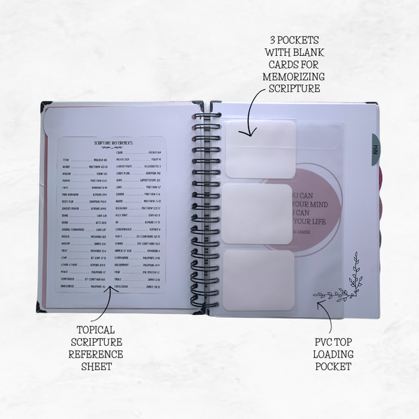 TIME.SPENT.WELL FLORAL MAUVE UNDATED CHRISTIAN PLANNER