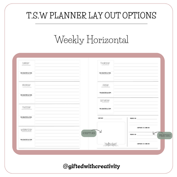 TIME.SPENT.WELL WHIMSY STEMS UNDATED CHRISTIAN PLANNER